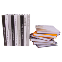 Best-seller OEM Livre de décoration personnalisé de luxe moderne et léger Livre de décoration couverture rigide page couleur