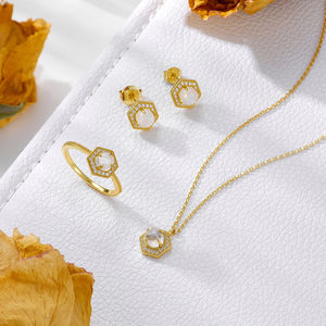 Модные ювелирные изделия серебряные <span class=keywords><strong>325</strong></span> свадебные искусственные бриллианты циркон кольцо - Product Image 6