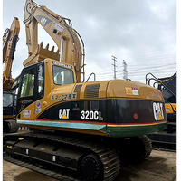 Excavatrice sur chenilles hydraulique d'occasion Caterpillar 320C/CAT 320CL avec composants moteur et pompe d'origine