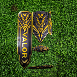 Premium 3D Embossed Stickers Custom Cricket Bat Stickers Waterproof <b>Vinyl</b> Bat <b>Decals</b> Wholesale OEM ODM - Product Image 1