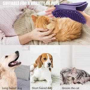 قفازات تنظيف وحمام للحيوانات الأليفة بالجملة، قفازات تمشيط مزدوجة الجوانب للكلاب، قفازات إزالة شعر الكلاب، فرشاة استحمام للكلاب والقطط - Product Image 4