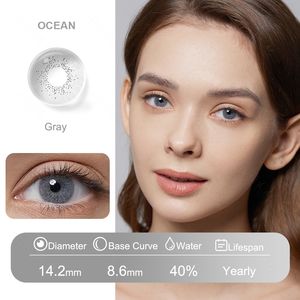 무료 콘택트 렌즈 프레쉬 고 연간 아이 렌즈 내츄럴 컬러 렌츠 드 콘택트 소프트 화장품 컬러 콘택트 렌즈 - Product Image 2