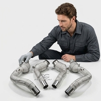 Downpipe léger sur mesure de haute qualité sans défaut pour Mercedes-Benz AMG W205 C63 4.0T en acier inoxydable à haut débit 200 cellules pour amélioration de puissance