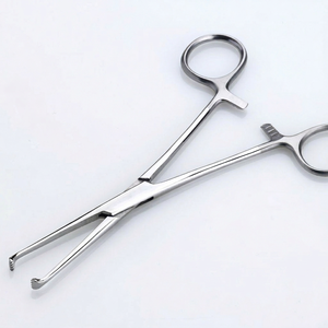 Pince à tissus Odontomed Allis 16 cm 4x5 dents en acier inoxydable certifiée CE Classe I, pince chirurgicale pour préhension des tissus intestinaux - Product Image 1
