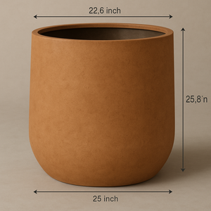 Pot de fleurs décoratif en fibre de verre léger, écologique, moderne et minimaliste pour l'aménagement paysager intérieur et extérieur des centres commerciaux - Product Image 3