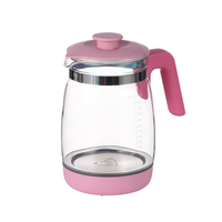 Bouilloire Électrique en Verre Personnalisée en Usine 600W Ébullition Rapide Contrôle de Température 1.3L Élimination du Chlore Utilisation Domestique et en Camping-Car