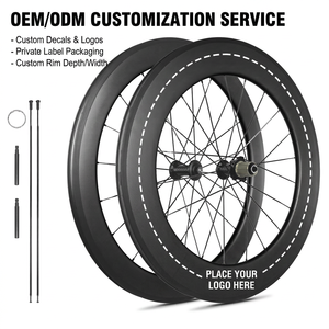 Jeu de roues de route professionnel en carbone 50 mm de profondeur 700c, <span class=keywords><strong>frein</strong></span> à <span class=keywords><strong>disque</strong></span>, prêt pour tubeless, pour cyclisme sur route OEM - Product Image 3