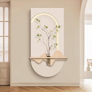 Fondo de <span class=keywords><strong>TV</strong></span> de mariposa de estilo francés, decoración de pared, lámpara de pared de madera moderna para comedor de gama alta, pared verde antigua Feng Shui - Product Image 1