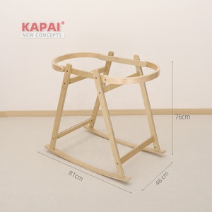 Soporte de madera mecedora de alta calidad <span class=keywords><strong>para</strong></span> cesta de Moisés de cuerda de algodón - Product Image 2