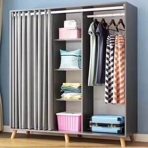 Nordique moderne simple ménage chambre <span class=keywords><strong>rideau</strong></span> simple assemblage multifonctionnel dessin animé armoires de rangement - Product Image 5