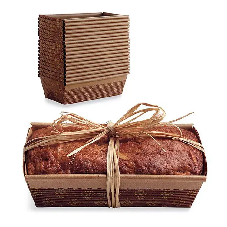 Menanyakan Kustom Roti Kraft Roti Pan Bergelombang Bakery Pastry Persegi Panjang Panci Kertas Baking Loteng Cetakan Kertas Roti Pan Sekarang