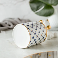 Logo personnalisé Tasses en céramique japonaises Souvenirs de mariage Tasses à café de mode de bureau avec poignée