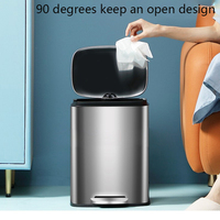 Tempat Sampah Dapur Stainless Steel Terlaris 50 Liter 13 Galon Tempat Sampah dengan Tutup