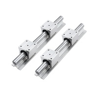 Unité de glissement linéaire SBR10, rail de 200-1450 mm, 2 curseurs SBR10UU SBR10LUU, 4 pièces, composants de machines d'automatisation