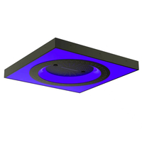Ensemble de robinets de douche LED en laiton brossé de luxe avec système de douche à effet pluie à haute pression et économie d'eau