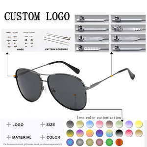 Gafas de Sol de Piloto con Montura Completa, Lentes Degradadas, Montura Dorada, 100% Protección UV, Unisex, Estilo Rectangular para Adultos - Product Image 2