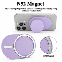 Nouvel Arrivage Support de Téléphone Pliable Magnétique en Silicone Souple Personnalisable par Sublimation avec Logo, Griptok