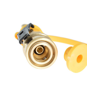 Copper Propane Conversion <b>Adapter</b> With Valve 1/4 In Gas Cylinder Connector Set - Product Image 3