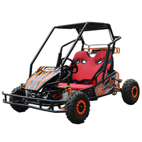 Kart tout-terrain à transmission par chaîne avec frein à disque hydraulique robuste et double suspension pour l'aventure en plein air - Vente flash