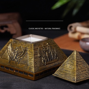 ديكور منزلي إبداعي هدية تراكيت نمذجة الشمع أجواء الهرم المصري نموذج منحوت مع صولجان - Product Image 2