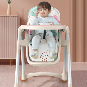 SeaMind 2-in-1 Modern Design Portable Baby Feeding <strong>Chair</strong> Non-Slip <strong>High</strong> Leg Removable Adjustable <strong>Space</strong> <strong>Saver</strong> Plastic Metal Dining - Product Image 5