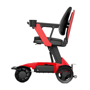 Silla eléctrica plegable con ruedas delanteras omnidireccionales inteligentes para personas discapacitadas con problemas de movilidad con bloqueo de batería - Product Image 3