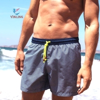 Shorts de bain pour hommes avec logo personnalisé, shorts de sport pour hommes, shorts de course, shorts de surf unis pour hommes