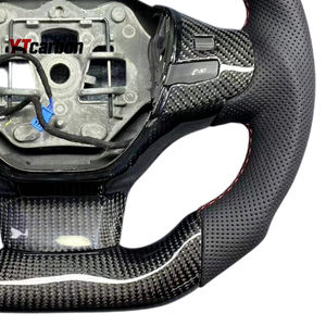 YTcarbon para <span class=keywords><strong>Duster</strong></span> Stepway MCV, piezas de automóvil, accesorios interiores de coche, volante de fibra de carbono Real personalizado - Product Image 3