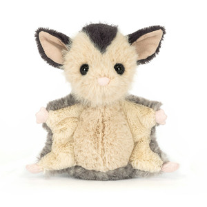 Peluche Jelly Cat Lolly Sugar Glider, Giocattoli Morbidi di <span class=keywords><strong>Animali</strong></span> del Bosco, Bambole di Peluche Carine, Perfette come Regalo di Compleanno - Product Image 1
