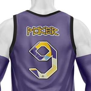 Conjunto de camisetas de baloncesto personalizadas al por mayor, diseño de sublimación transpirable, uniforme de talla grande - Product Image 5