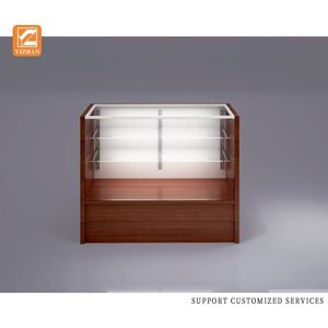 Großhandel Full Vision Checkout Counter Showcase <span class=keywords><strong>Display</strong></span> für Einzelhandel geschäfte aus gehärtetem MDF-Glas und Acryl-Materialien - Product Image 4