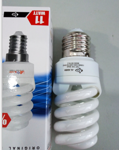Lámpara de Ahorro de Energía T2 de 11W, E14, Espiral Completa, Blanca, 6000K, 6000 Horas, 80lm/W, AC 220V, CRI 80, Garantía de 2 Años - Product Image 1