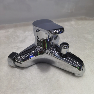 Grifo de Bañera Cromado de Pared, Mezclador de Baño y <span class=keywords><strong>Ducha</strong></span> Monomando, Grifo de Agua Fría y Caliente para Baño - Product Image 1