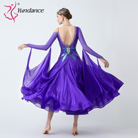 Robe de danse de salon personnalisée B-23063, nouvelle norme internationale, de haute qualité, en soie perlée, robes de danse de salon en vente