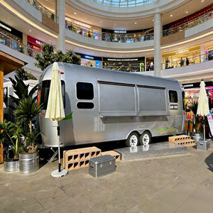 Carrito de Comida para Exteriores de Alta Capacidad, Acero Inoxidable Resistente a la Corrosión, Fácil de Limpiar, para Negocios de Venta Ambulante de Snacks y Bebidas - Product Image 3