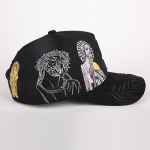 Gorra de Béisbol Deportiva Personalizada de 5 Paneles de Gamuza con Visera Curva para Hombre Gorras con Logotipo Bordado al por Mayor - Product Image 4