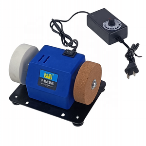 Настольный точильный станок Kaqi Tools <span class=keywords><strong>M</strong></span>-22101 с регулируемой скоростью, 75-мм диском, сменными насадками для заточки и полировки - Product Image 1