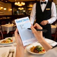 Carnet de commandes personnalisé avec logo, numéroté en séquence, pour restaurant, café, hôtel, bloc-notes de serveur pour les commandes