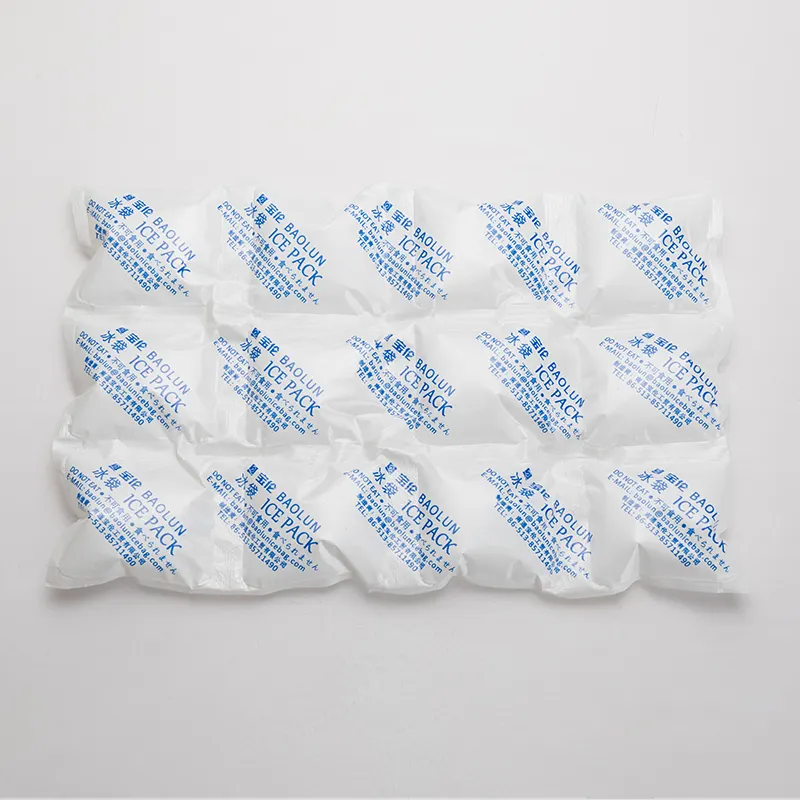 BAOLUN Cooling Pack Big Size Food Grade Cooling Ice Sheet Cold Gel Ice Pack Custom Insulated Cooler Bag Insulated Dry Ice Bin
