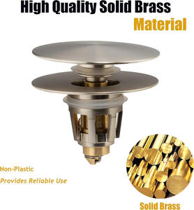 Bouchon de fuite pour <span class=keywords><strong>lavabo</strong></span> Type de presse Filtre de douche pour évier Filtre de vidange pop-up Noyau de rebond universel - Product Image 2