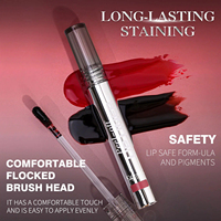 Rouge à lèvres liquide mat longue tenue de haute qualité, effet peel-off, pigmenté, waterproof, anti-transfert, non-collant, avec crayon contour des lèvres