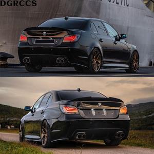 Alerón Trasero de Fibra de Carbono Estilo PSM con Acabado Pulido para <span class=keywords><strong>BMW</strong></span> Serie 5 <span class=keywords><strong>E60</strong></span>/<span class=keywords><strong>E60</strong></span> <span class=keywords><strong>M5</strong></span> Sedán, 2001-2010, Instalación con Cinta 3M, DGRCCS - Product Image 6