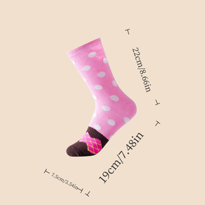 <span class=keywords><strong>Chaussettes</strong></span> douces et respirantes en tricot, <span class=keywords><strong>personnalisées</strong></span>, à motif donut, pour femmes, coffret cadeau, 3 paires - Product Image 6