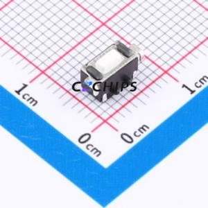 TP12422643 Tactile Switch SMD Switch Single Pole Single Throw Round Button 2.6N Horizontal Mount - Product Image 1