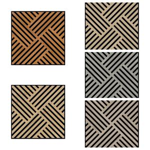 แผ่น PVC อะคูสติกผนังอะคูสติกแผ่นไม้อัดซับเสียง MDF สำหรับตกแต่งแบบ DIY ติดตั้งง่าย - Product Image 3