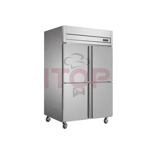 冷凍庫3ドア商業 Suppliers-Itop業務用冷蔵庫3つのガラスドアディスプレイ冷凍庫1600Lショーケース冷蔵庫