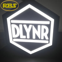Enseigne lumineuse LED personnalisée, étanche, pour publicité extérieure, enseigne publicitaire 3D en acrylique, boîte lumineuse pour logo de magasin, devanture de magasin, entreprise