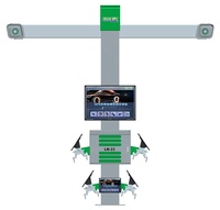 Machine d'alignement de roues 3D Lionlift certifiée CE LN-22, poids max. des roues 60 kg, vitesse d'équilibrage 230 tr/min, avec élévateur à ciseaux
