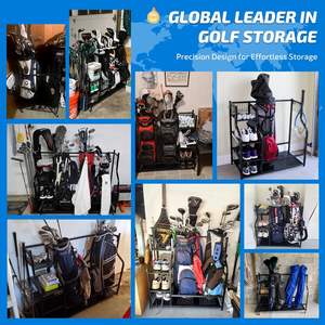 Organisateur de sac de golf adapté au rangement des chaussures, des clubs et d'autres équipements. Idéal pour les garages, les remises et les sous-sols. - Product Image 5