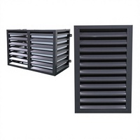 Housse de protection personnalisée pour unité extérieure de climatiseur - Grille décorative murale extérieure